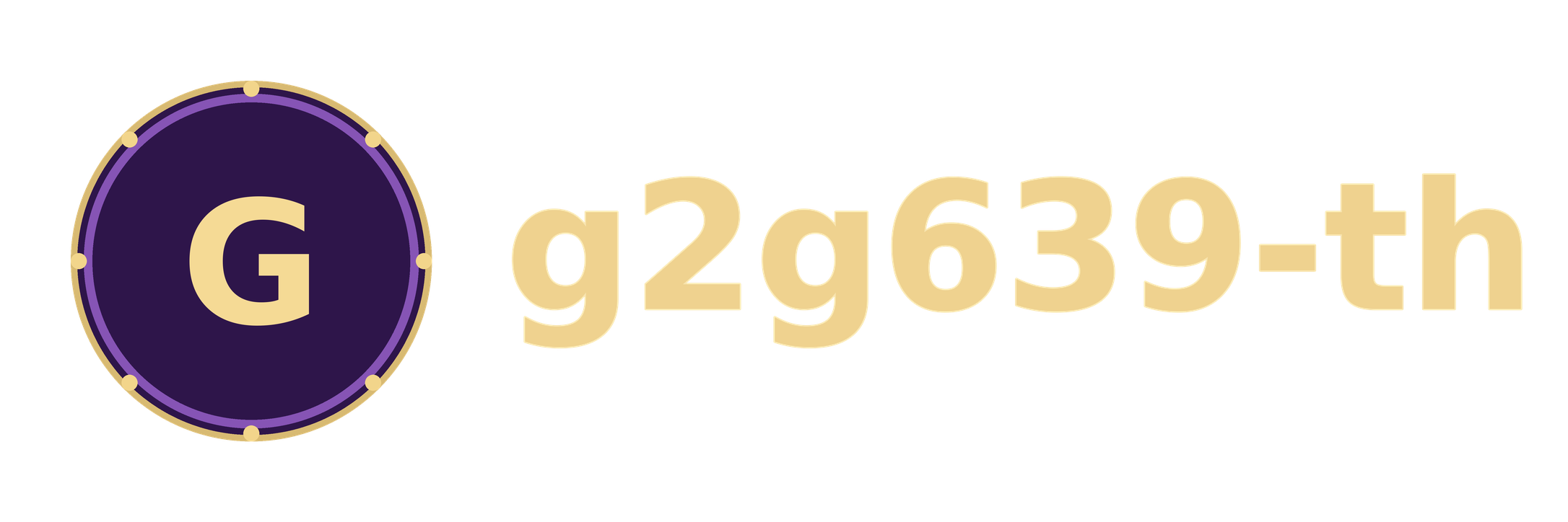 โลโก้ g2g639-th สีม่วงทอง